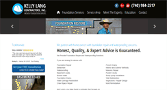 Desktop Screenshot of kellylangcontractors.com