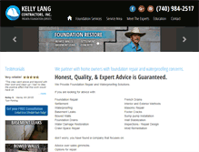 Tablet Screenshot of kellylangcontractors.com